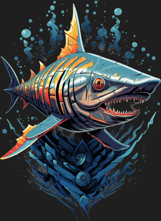Vibrant Barracuda - DTF Ready to Press - Heat Press Transfer