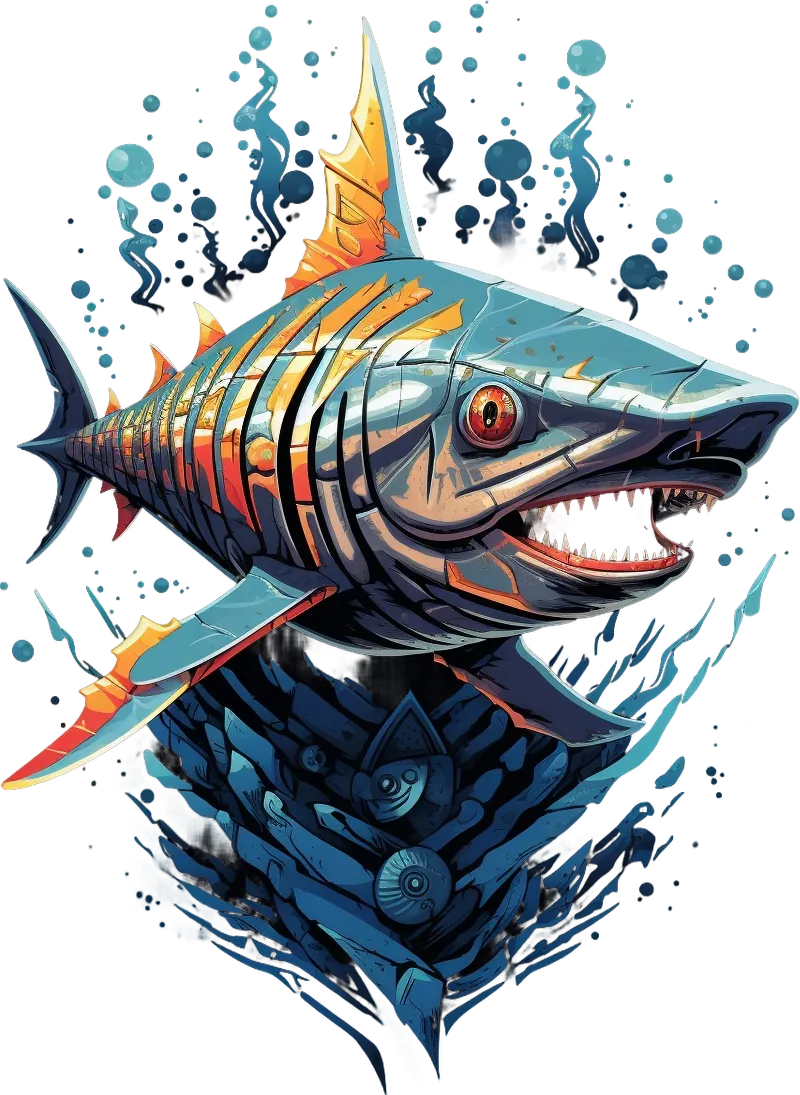Vibrant Barracuda - DTF Ready to Press - Heat Press Transfer
