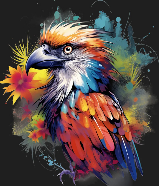 Vibrant Eagle Art - DTF Ready to Press - Heat Press Transfer