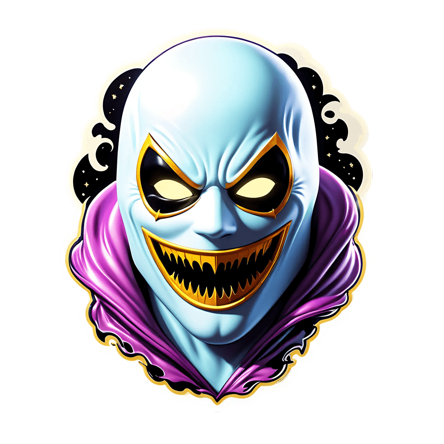 Villainous Grin - Sticker - Heat Press Transfer