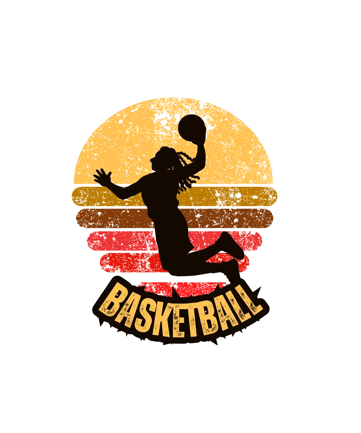 Vintage Basketball - DTF Ready to Press (original)