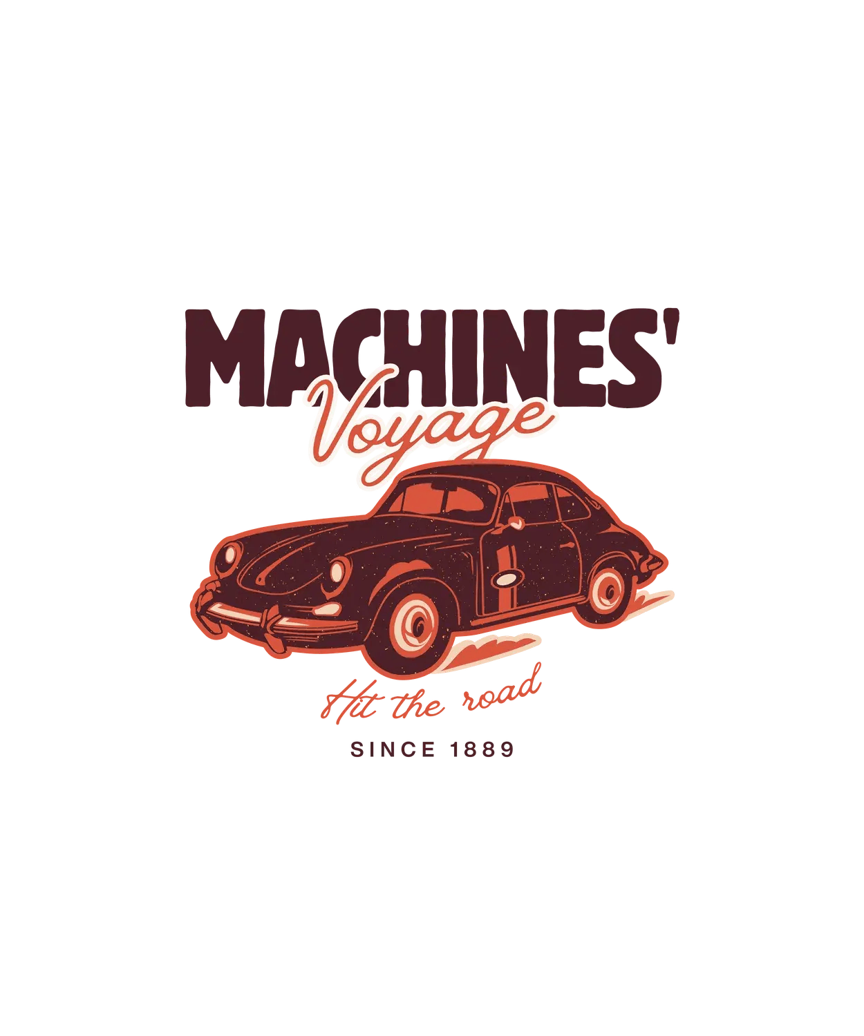 Vintage Car Voyage - DTF Ready to Press (original)