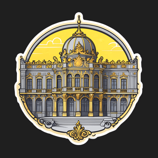 Vintage Architecture - Elegant Sticker - Heat Press Transfer