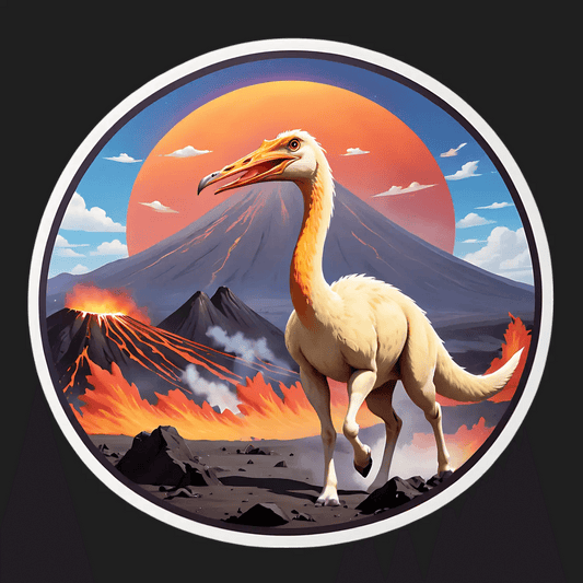 Volcano Ostrich - Dynamic Sticker - Heat Press Transfer