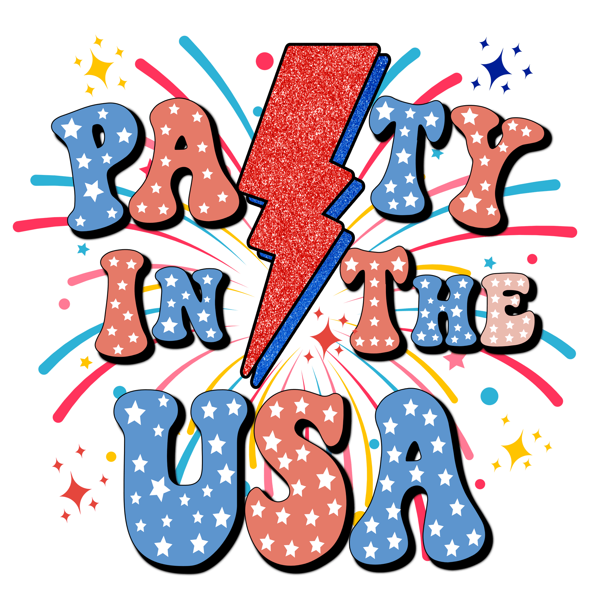 Part In The USA Design - DTF Ready To Press - Heat Press Transfer