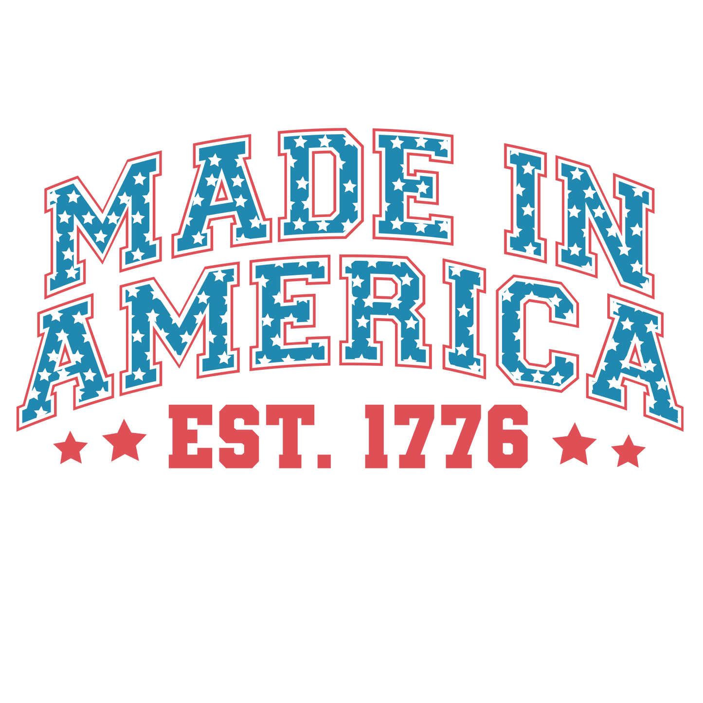 Made In America Design - DTF Ready To Press - Heat Press Transfer