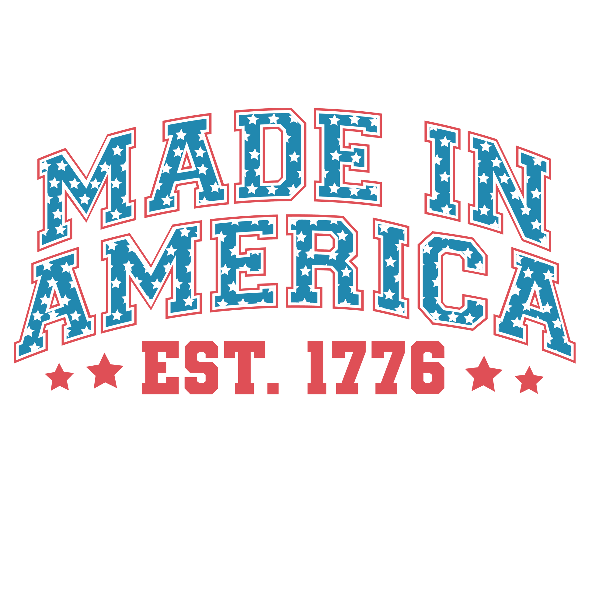 Made In America Design - DTF Ready To Press - Heat Press Transfer