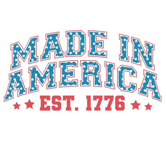 Made In America Design - DTF Ready To Press - Heat Press Transfer