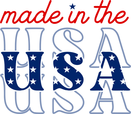 Made in the USA DTF Design - Ready to Press | Heat Press Transfer - Heat Press Transfer