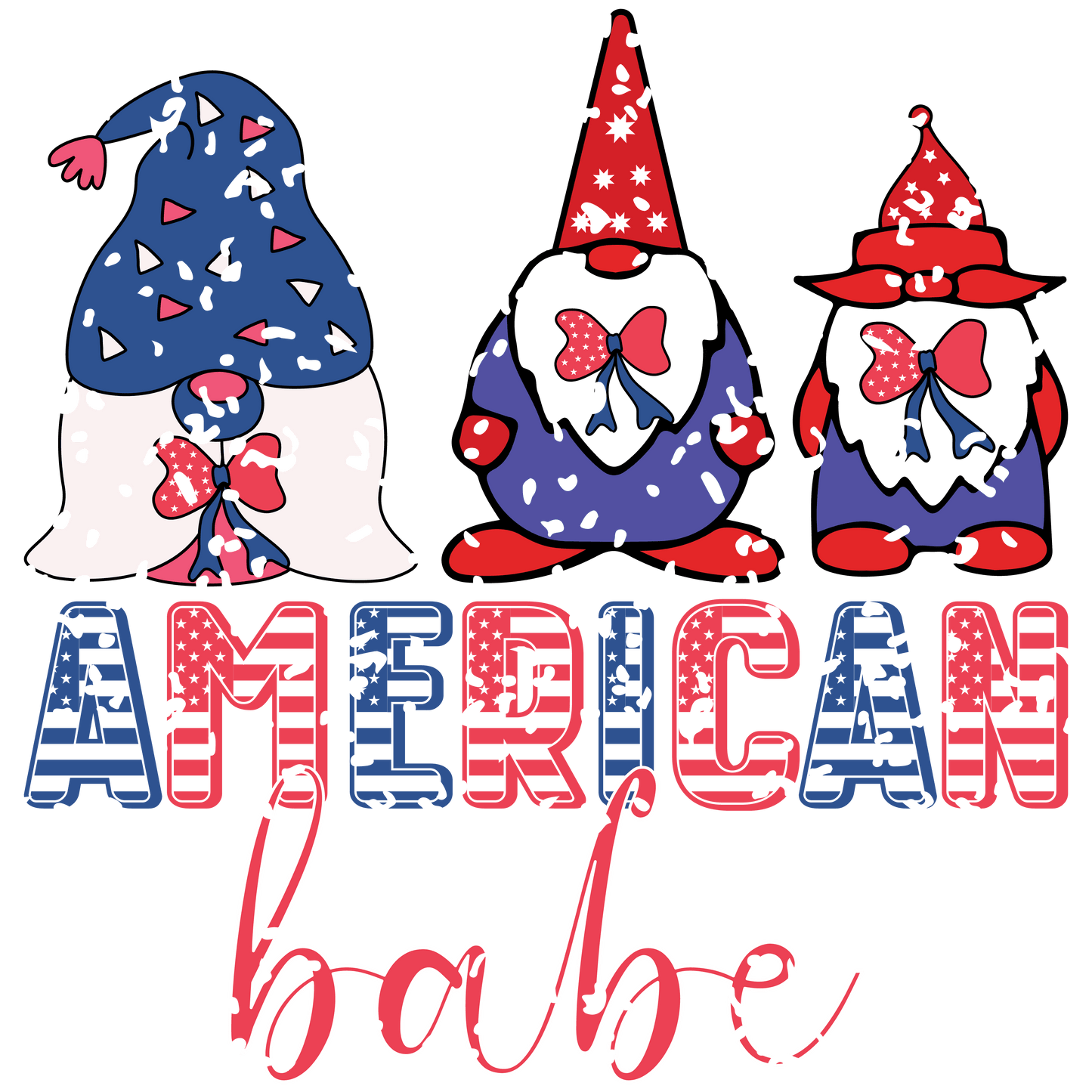 American Babe Design DTF - Ready to Press V2 | Heat Press Transfer - Heat Press Transfer