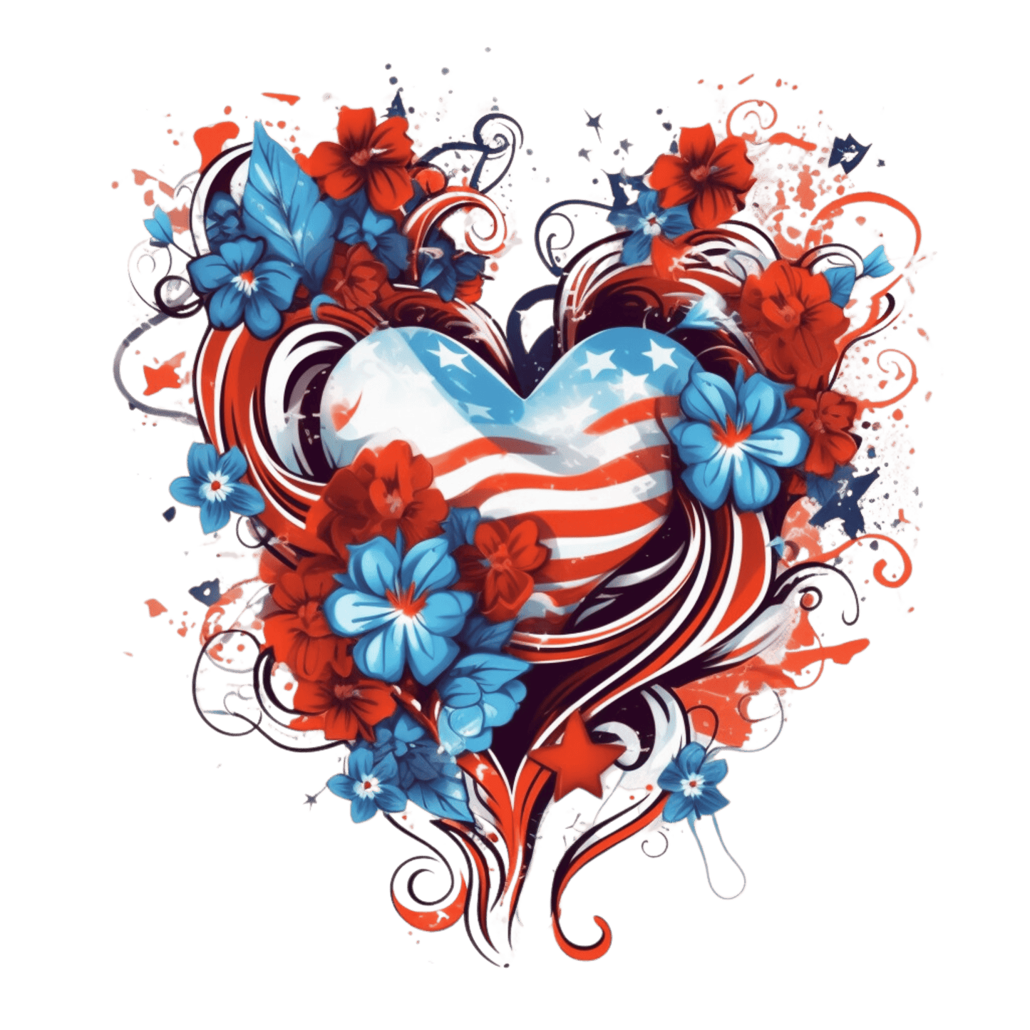Cute 4th of July Design DTF-Ready to Press (V1) | Heat Press Transfer - Heat Press Transfer