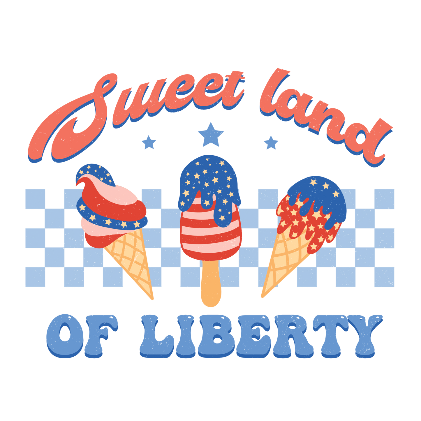 Sweet Land of Liberty DTF Ready to Press V2 | Heat Press Transfer - Heat Press Transfer