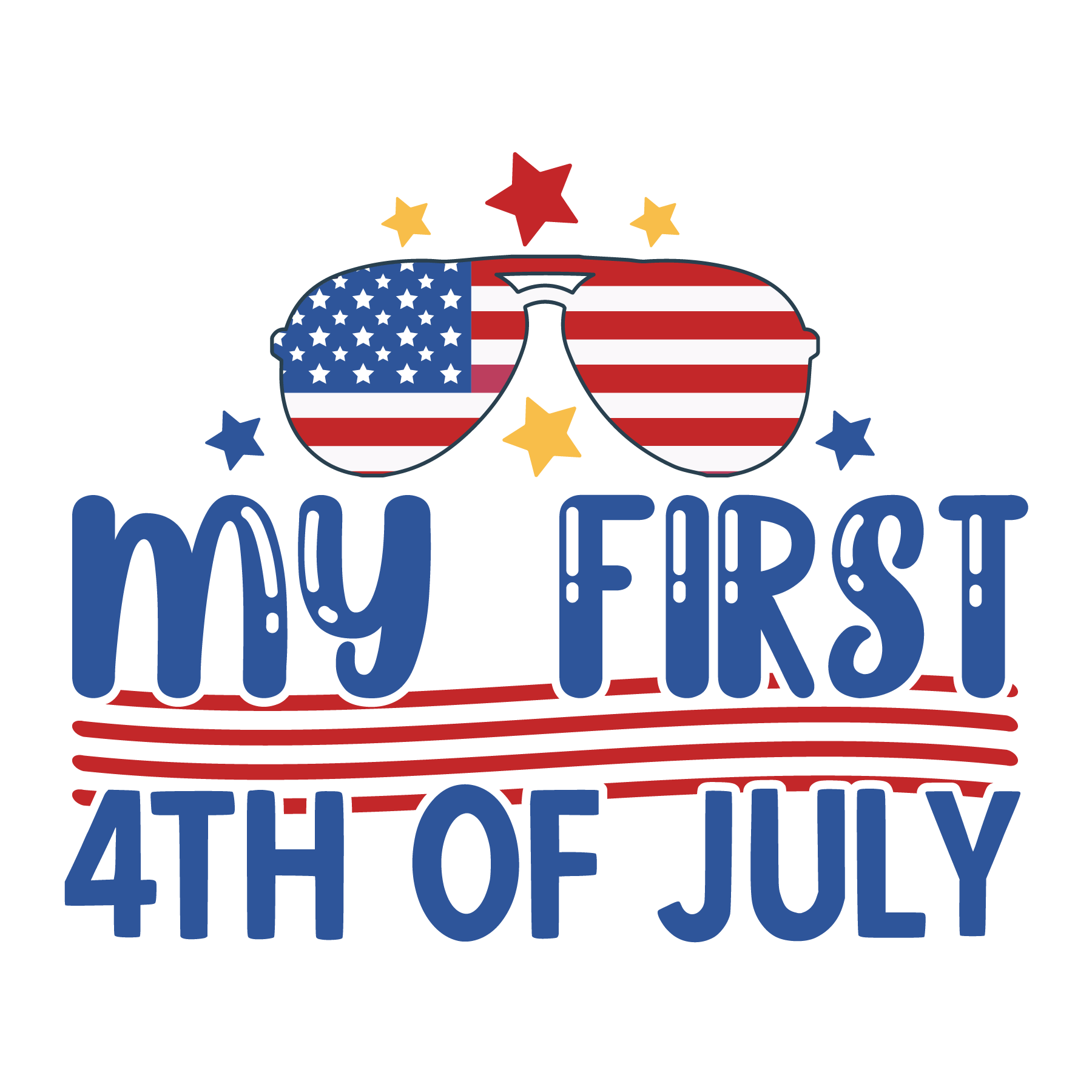 My First 4th of July DTF Design Ready to Press | Heat Press Transfer - Heat Press Transfer