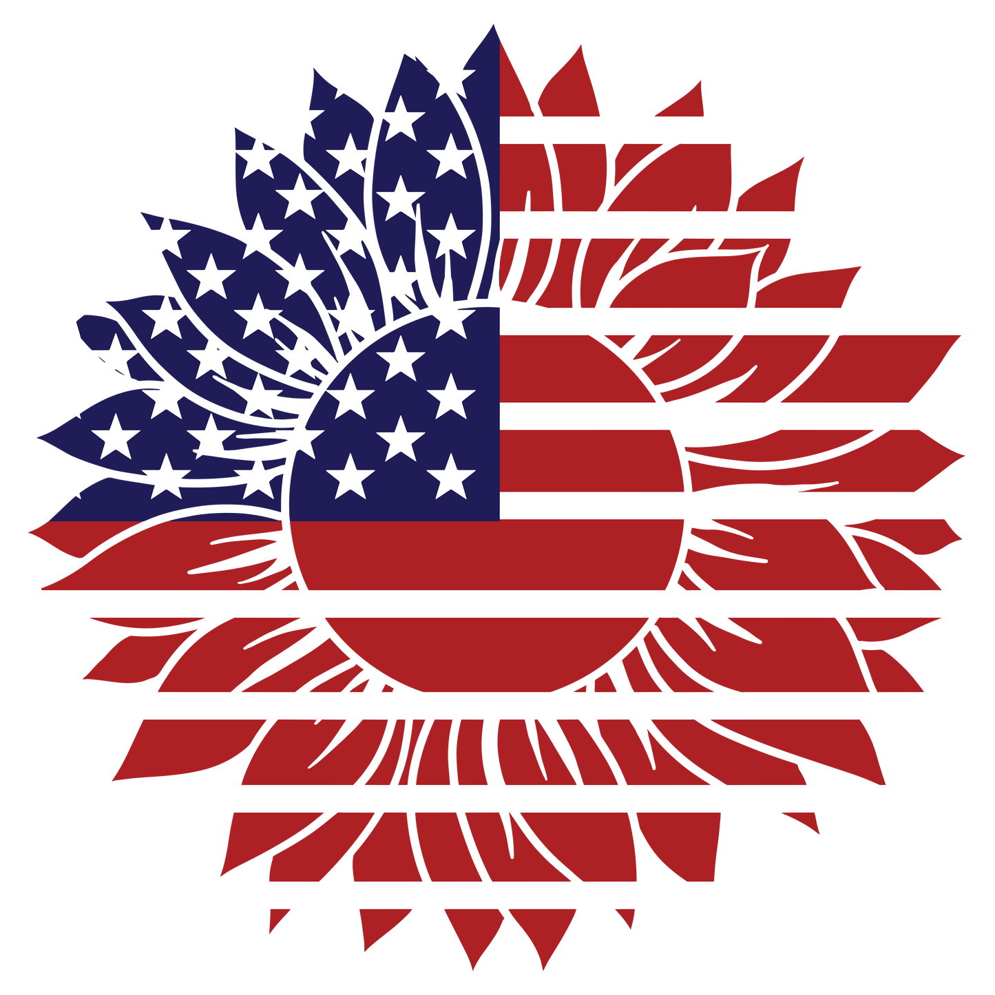 4th Of July American Flag Design - DTF Ready To Press - Heat Press Transfer