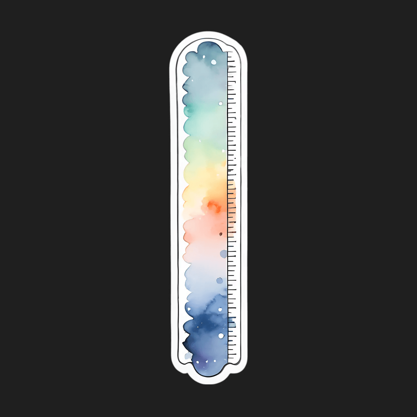 Watercolor Rainbow - Sticker - Heat Press Transfer
