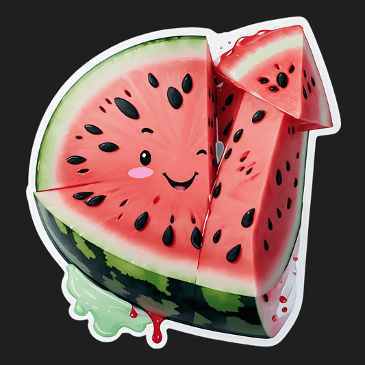 Watermelon Slice - Cute Sticker - Heat Press Transfer