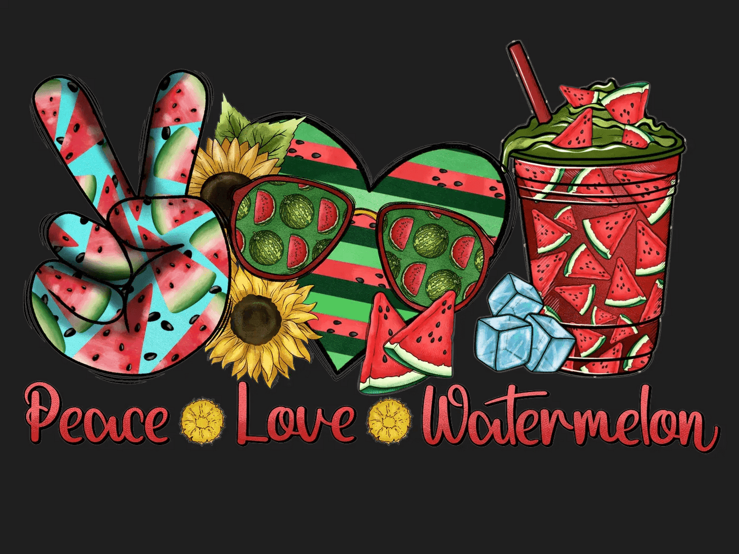 Watermelon Summer Vibes - DTF Ready to Press - Heat Press Transfer