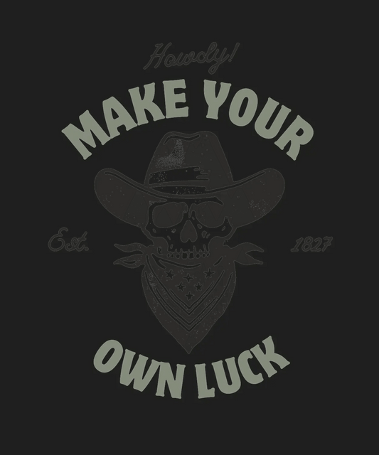 Western Skull - DTF Ready to Press - Heat Press Transfer
