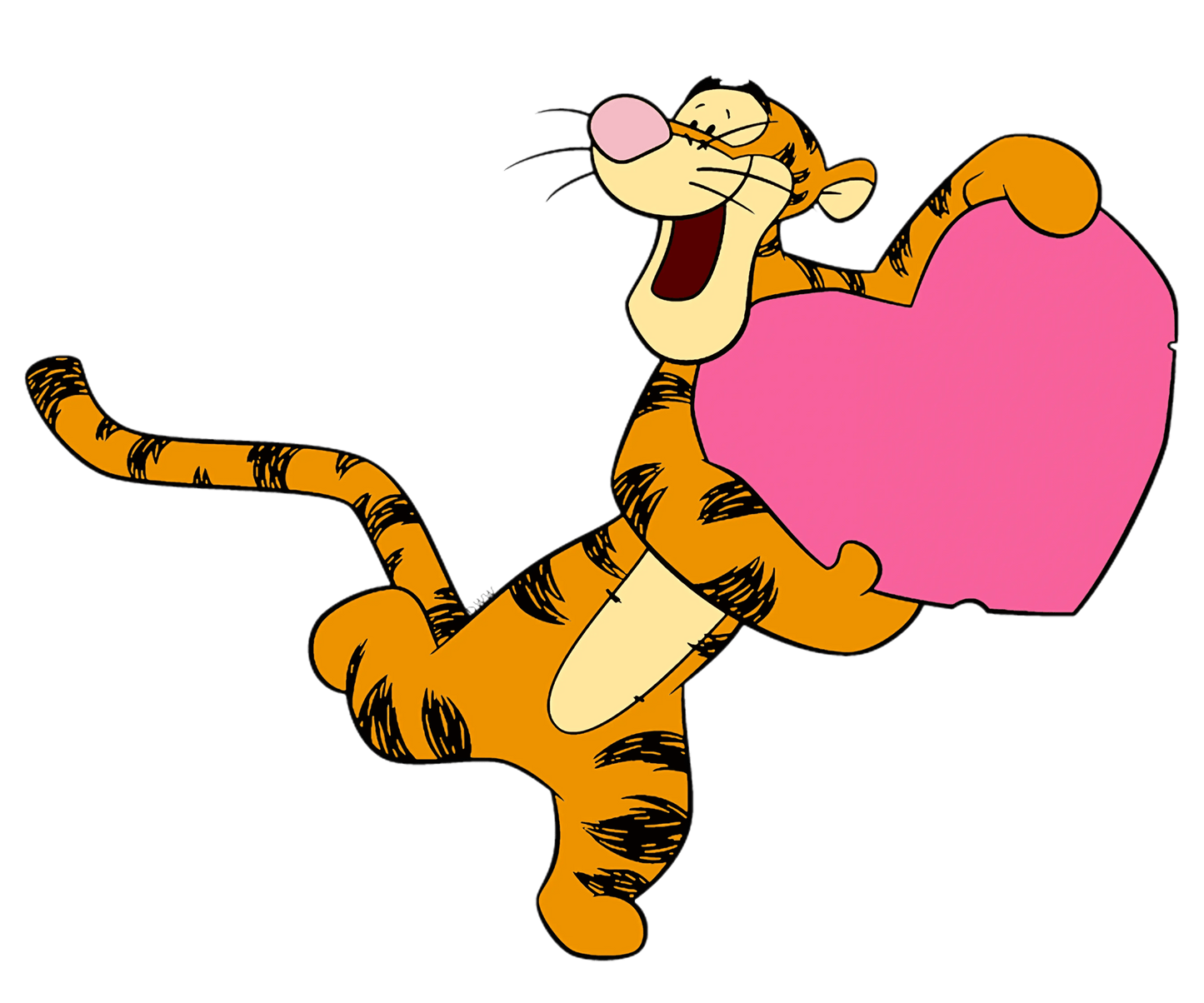 Winnie The Pooh Tigger Valentine's Day Design - DTF Ready To Press - Heat Press Transfer