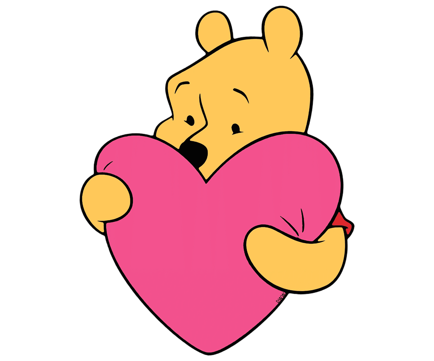 Winnie The Pooh Valentine's Day Boy Friends Design - DTF Ready To Press - Heat Press Transfer
