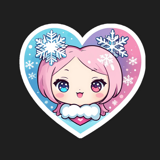 Winter Beauty - Cute Sticker - Heat Press Transfer