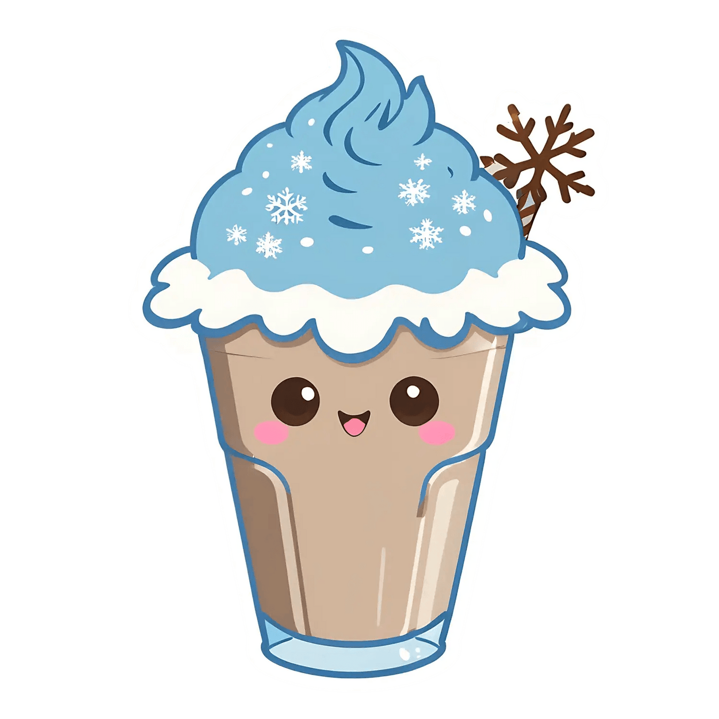 Winter Coffee Cup - Sticker - Heat Press Transfer