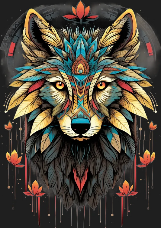 Wolf Artwork - DTF Ready to Press - Heat Press Transfer