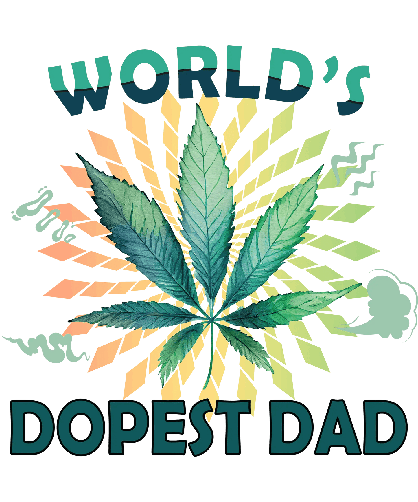World's Dopest Dad Design - DTF Ready To Press - Heat Press Transfer