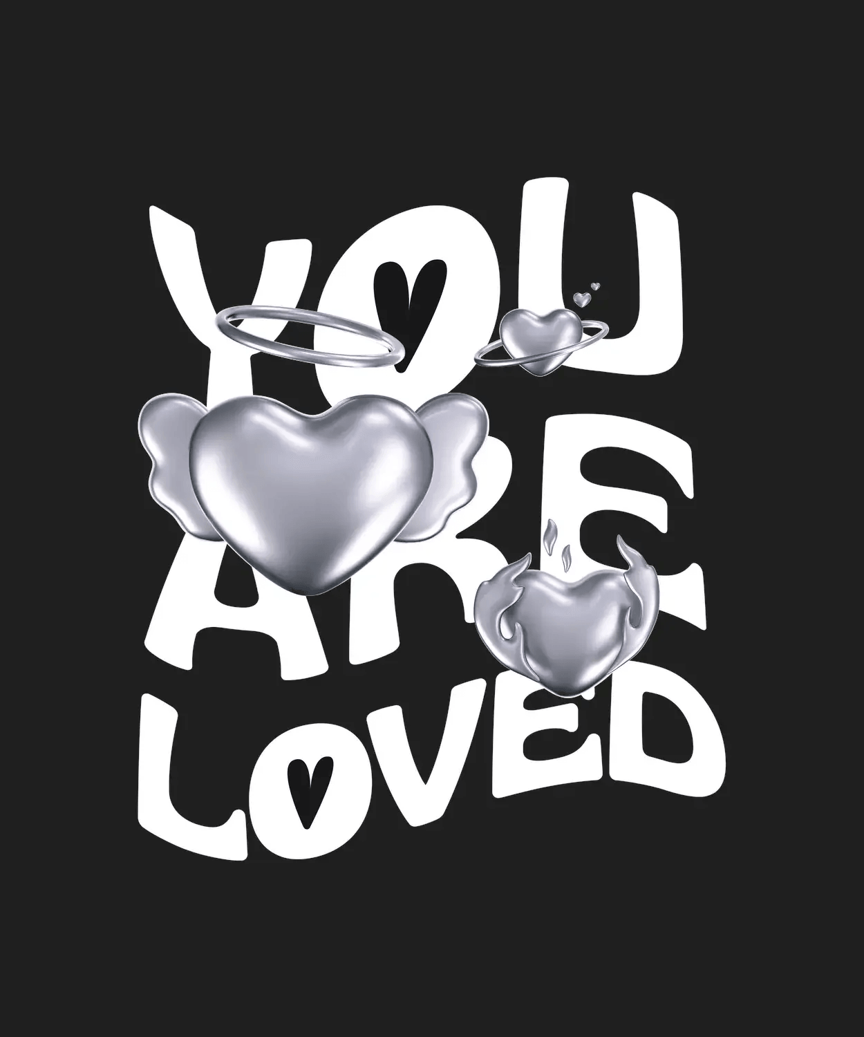 You Are Loved - DTF Ready to Press - Heat Press Transfer