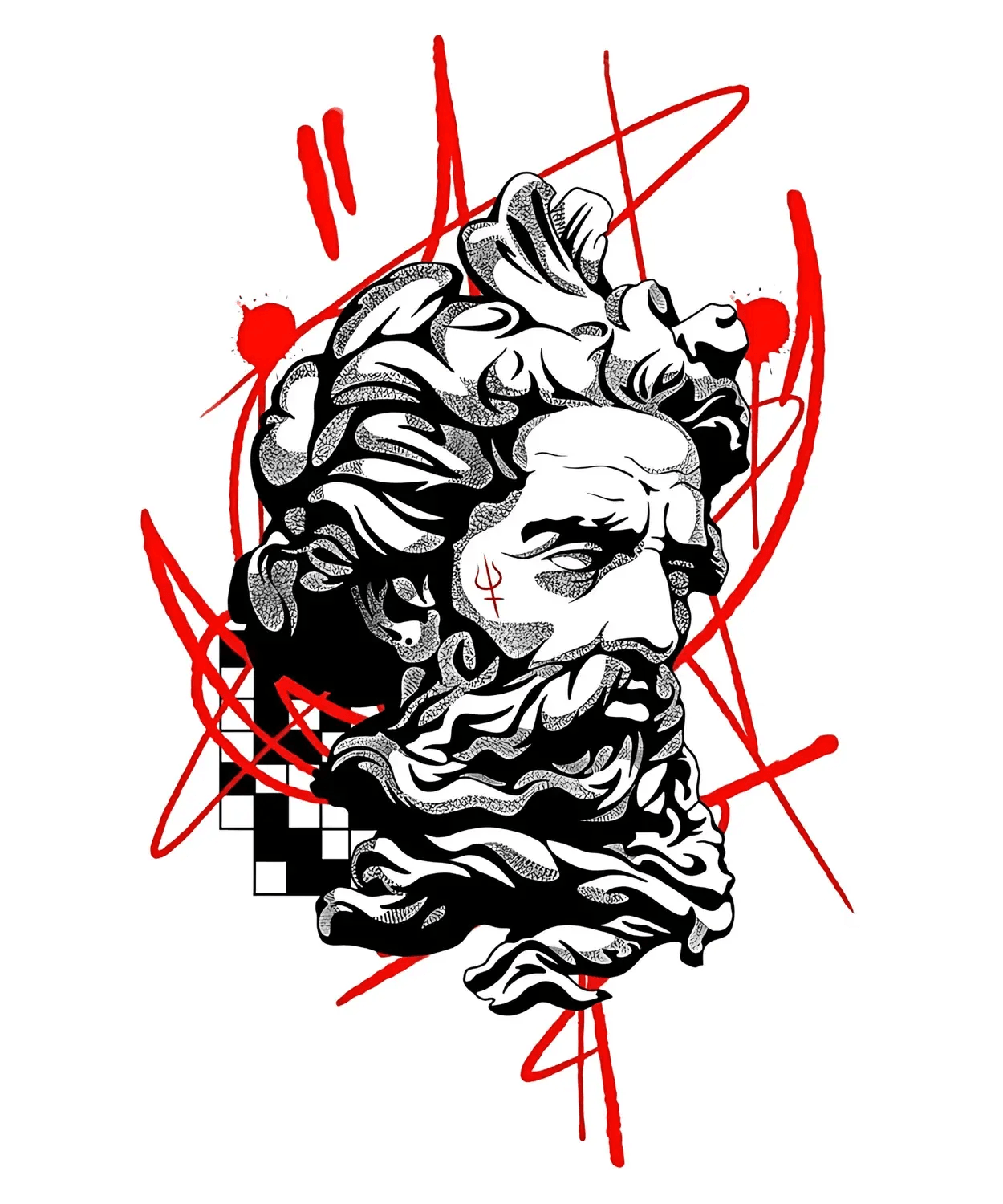 Zeus Artwork - DTF Ready to Press (original)