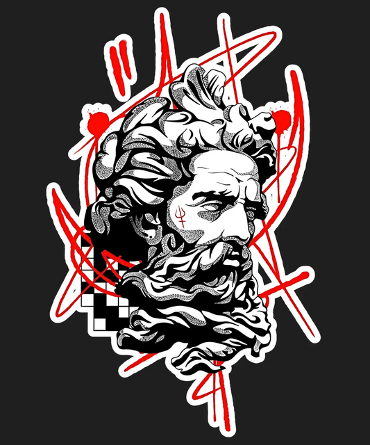 Zeus Artwork - DTF Ready to Press - Heat Press Transfer