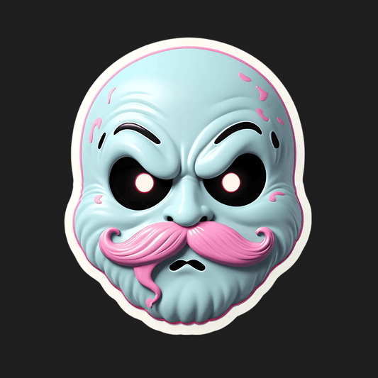 Zombie Face - Cool Sticker - Heat Press Transfer