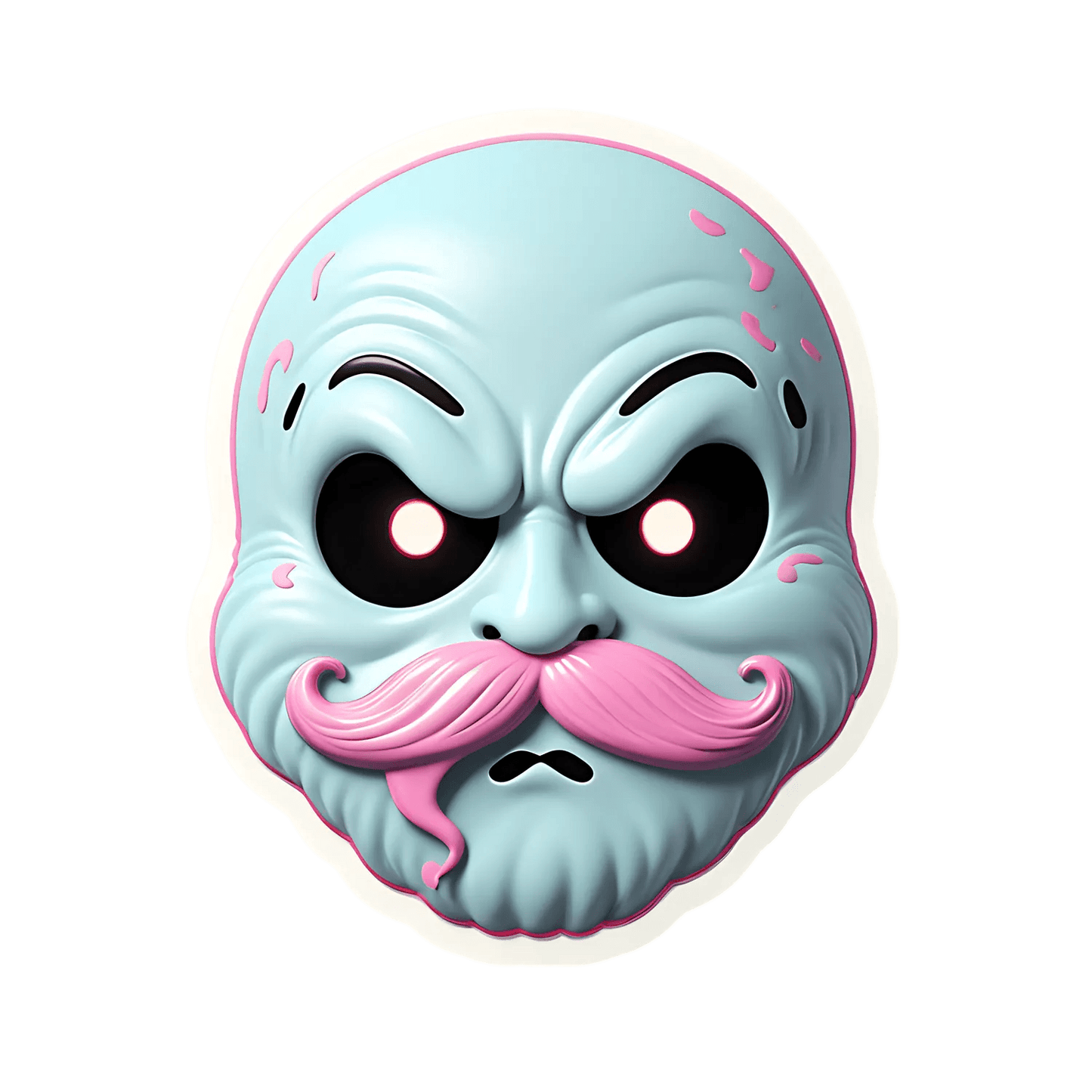 Zombie Face - Cool Sticker - Heat Press Transfer