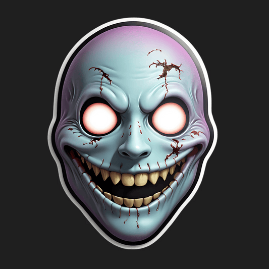 Zombie Skull - UV DTF Sticker - Heat Press Transfer