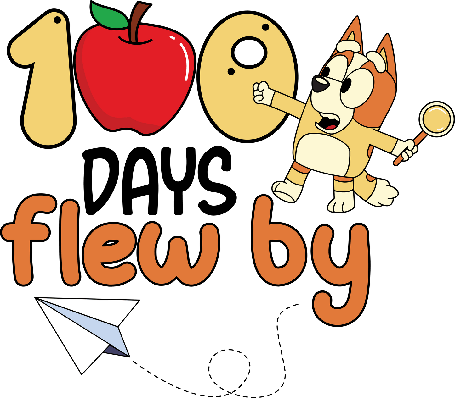100 Days Flew By Bingo Design Ready to Press V2 | Heat Press Transfer - Heat Press Transfer