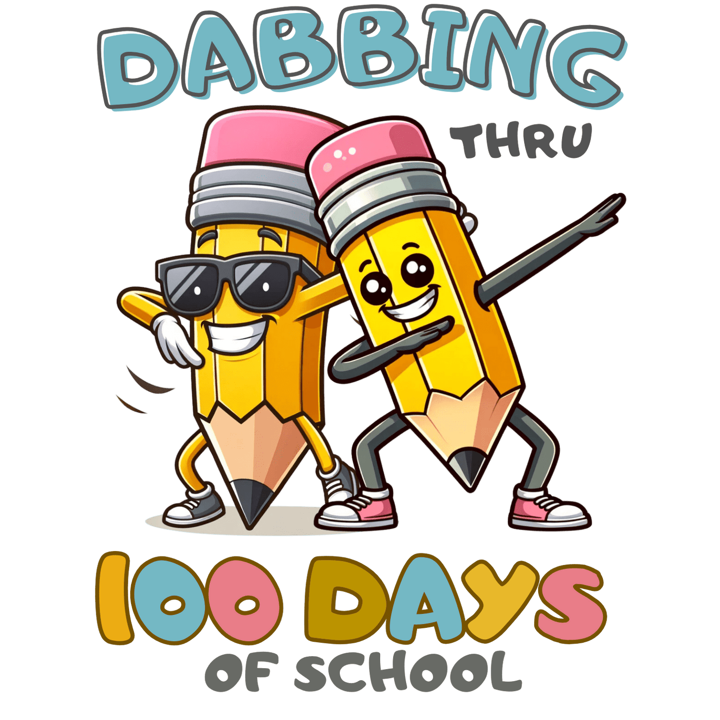 Dabbing Thru 100 Days of School Design | Heat Press Transfer - Heat Press Transfer