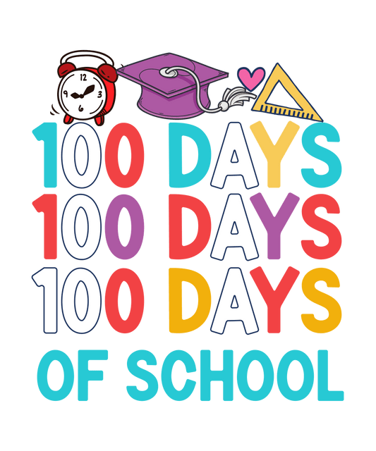 100 Days of School Math Lover Design | Heat Press Transfer - Heat Press Transfer