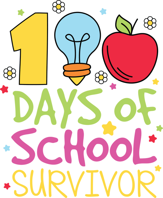 100 Days of School Survivor Design | Heat Press Transfer - Heat Press Transfer