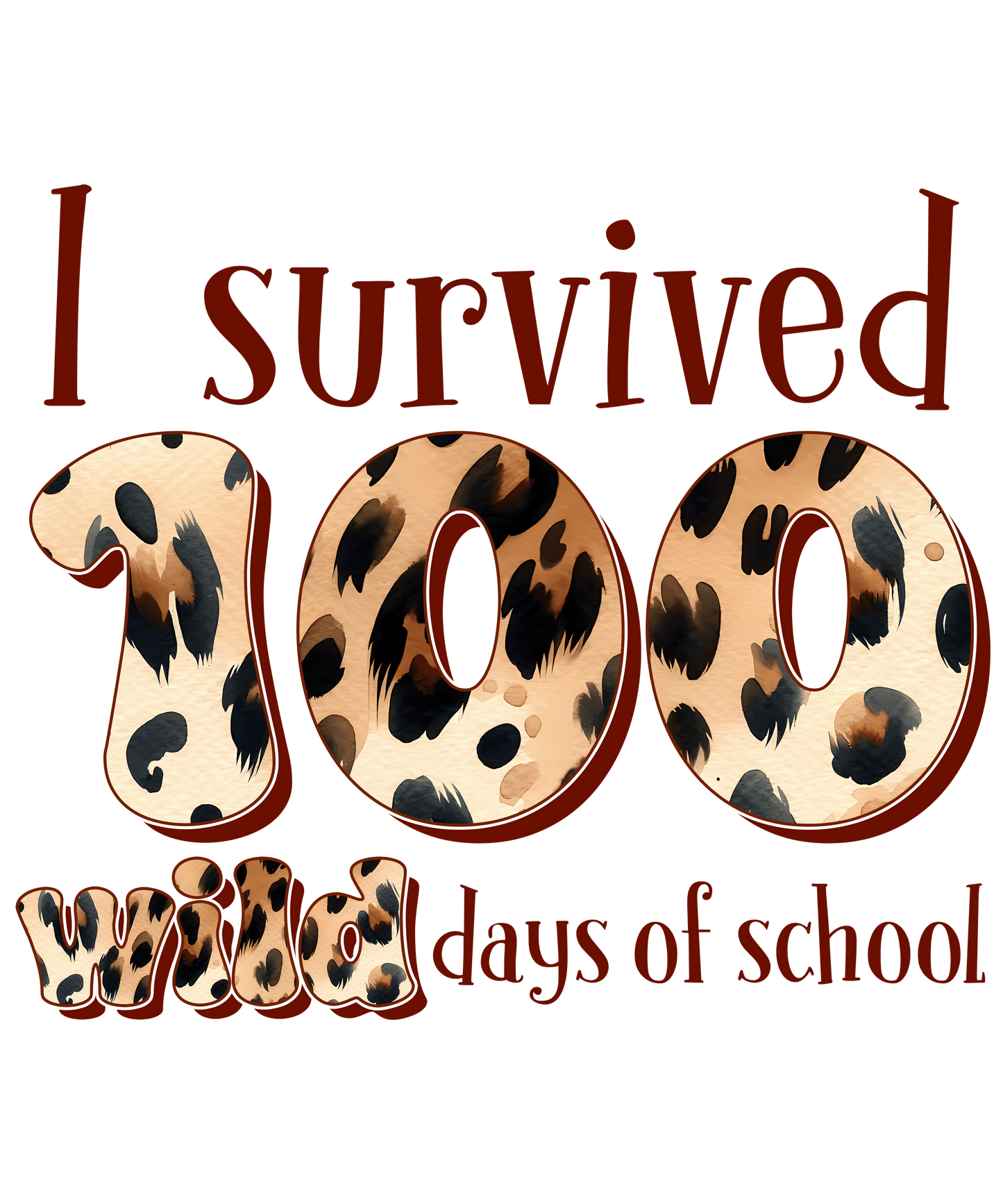 I Survived 100 Wild Days of School Design | Heat Press Transfer - Heat Press Transfer