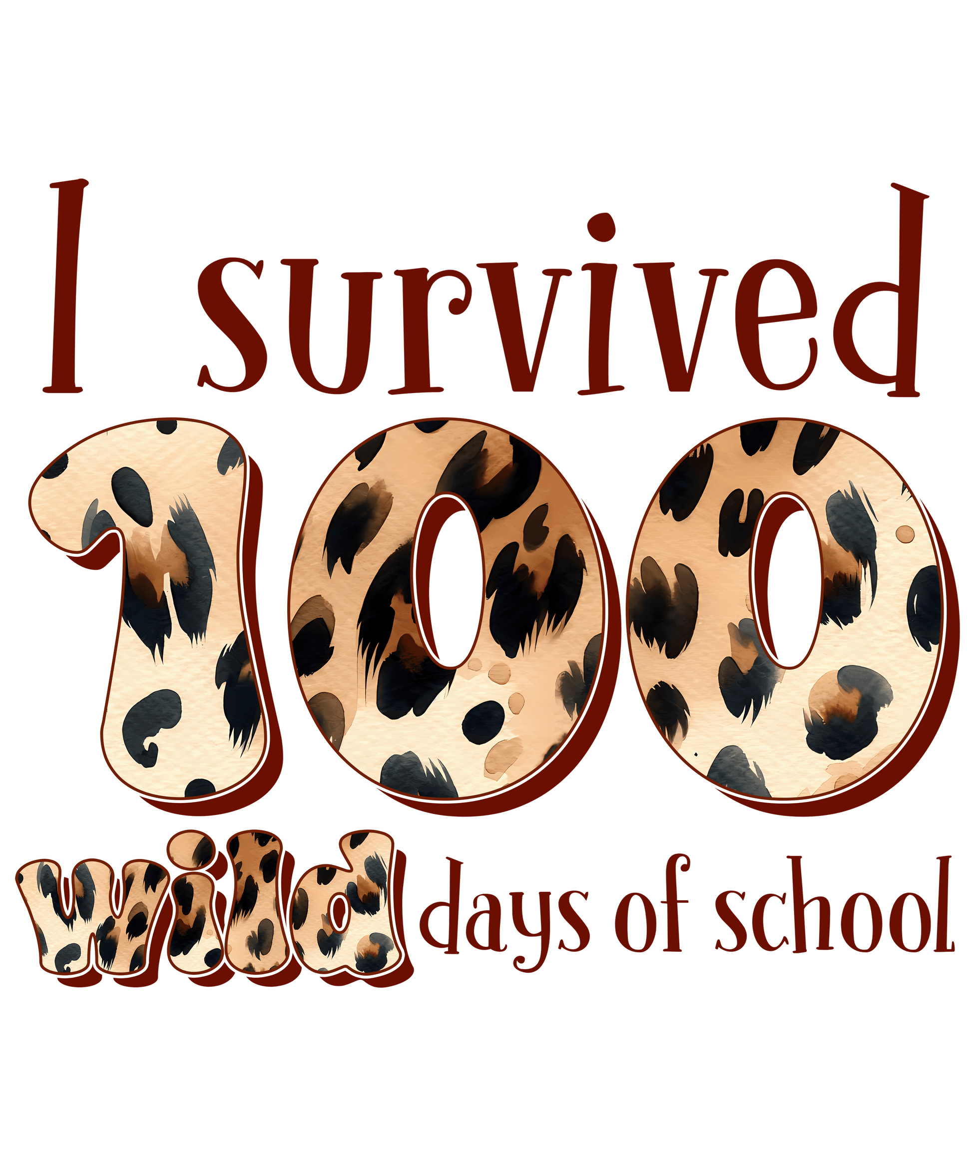 I Survived 100 Wild Days of School Design | Heat Press Transfer - Heat Press Transfer