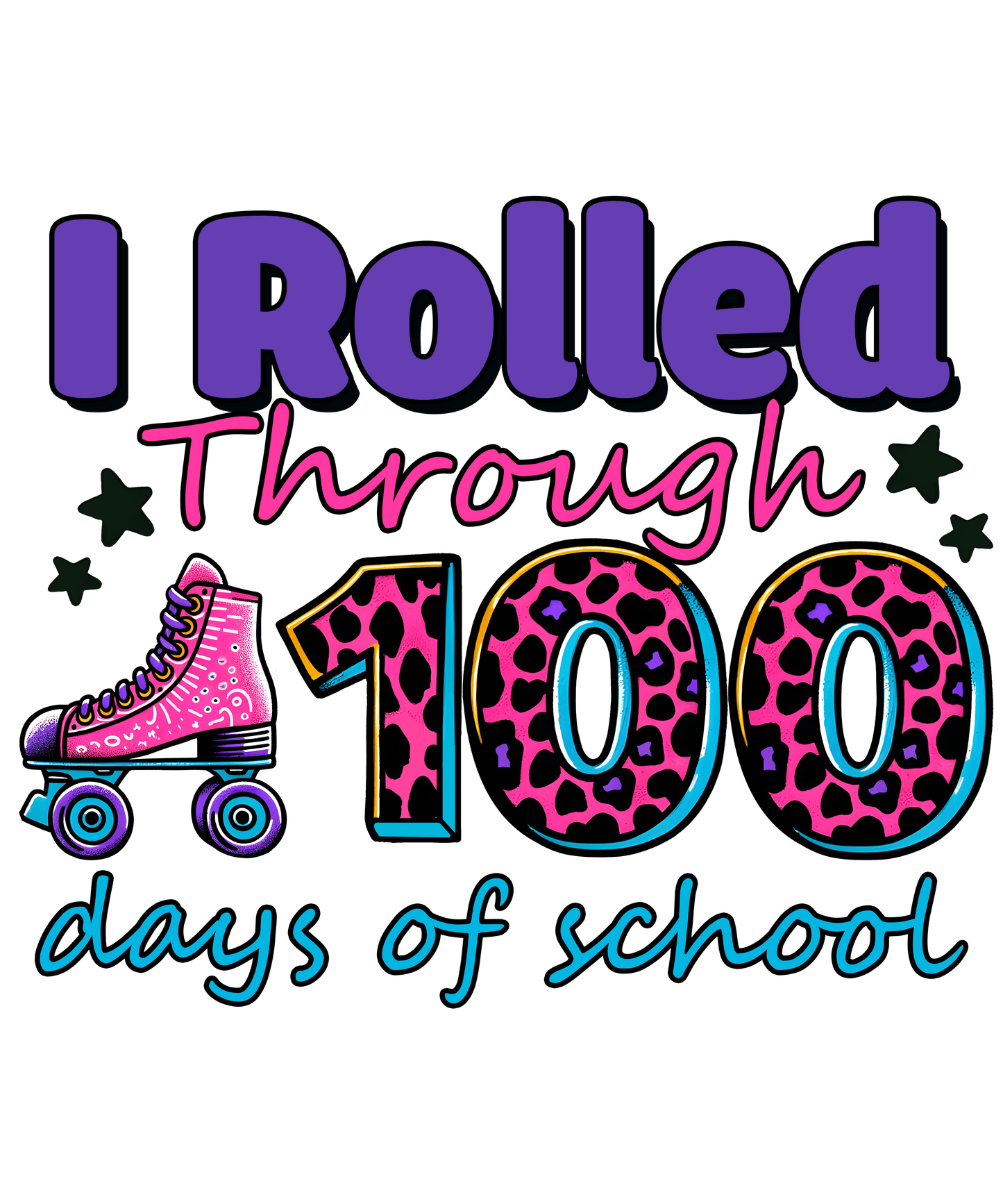 I Rolled Through 100 Days of School Design | Heat Press Transfer - Heat Press Transfer