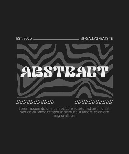 Abstract Waves - DTF Ready to Press - Heat Press Transfer