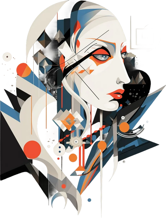 Abstract Art Woman - DTF Ready to Press - Heat Press Transfer