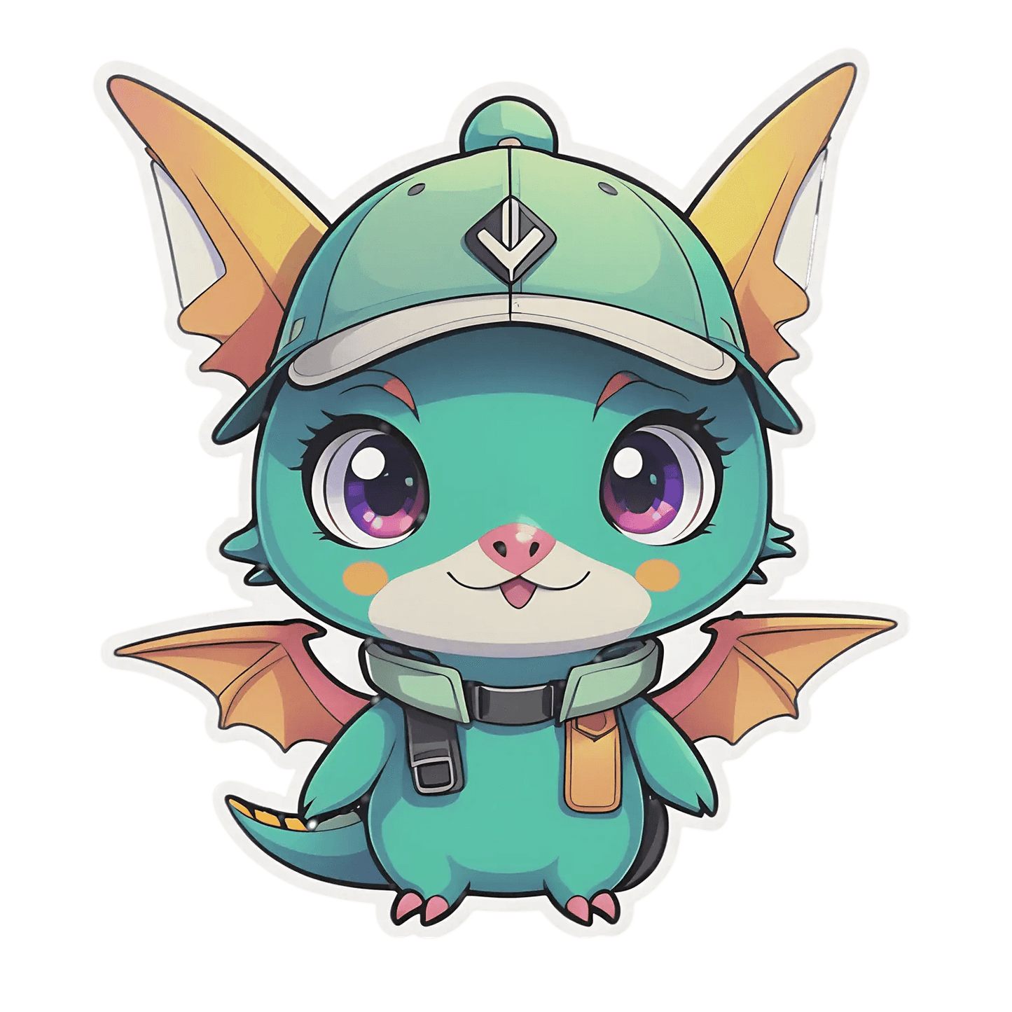 Adorable Dragoncap - Sticker - Heat Press Transfer