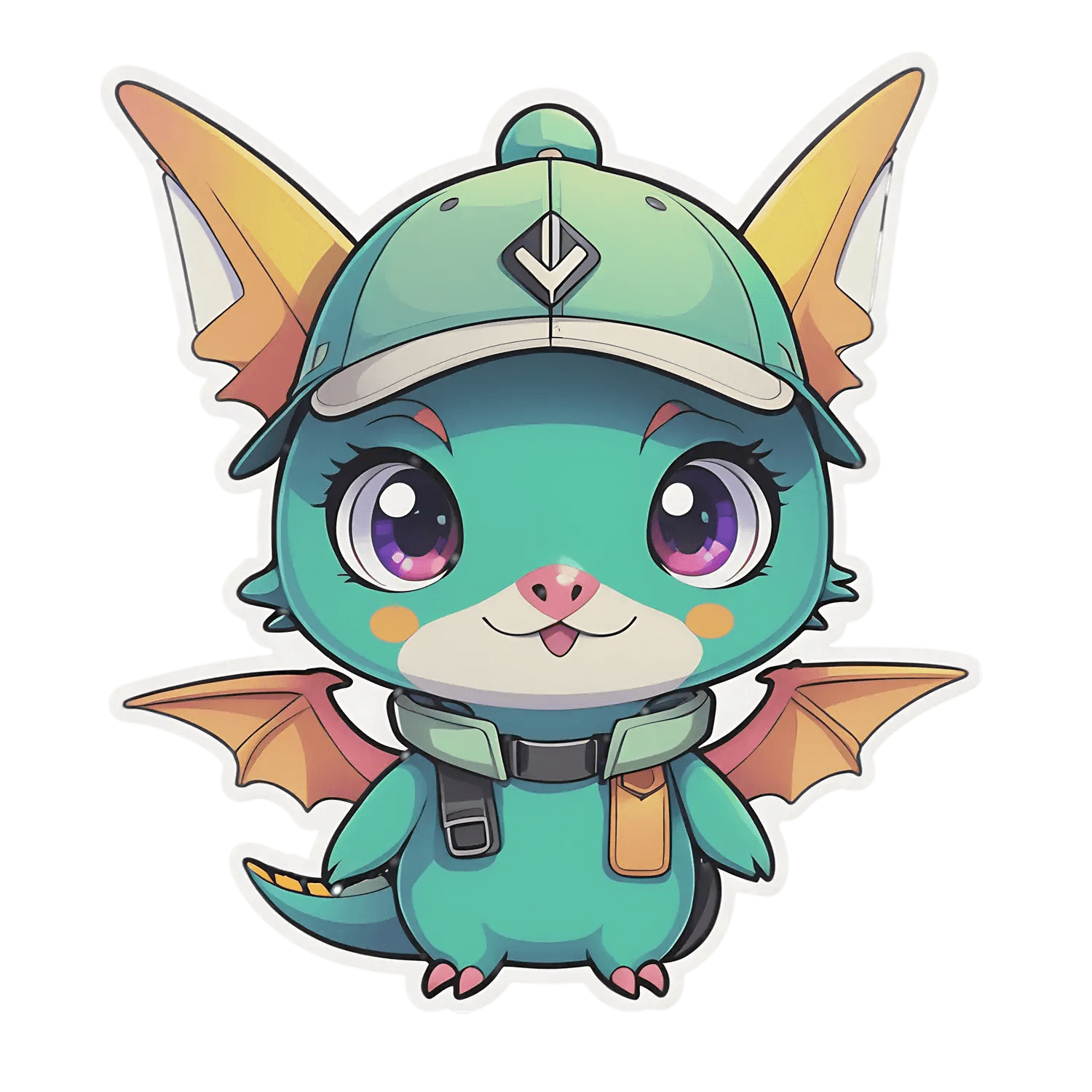 Adorable Dragoncap - Sticker - Heat Press Transfer