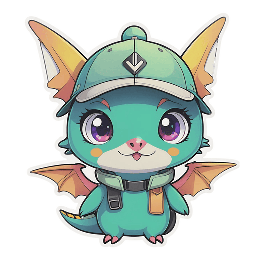 Adorable Dragoncap - Sticker - Heat Press Transfer