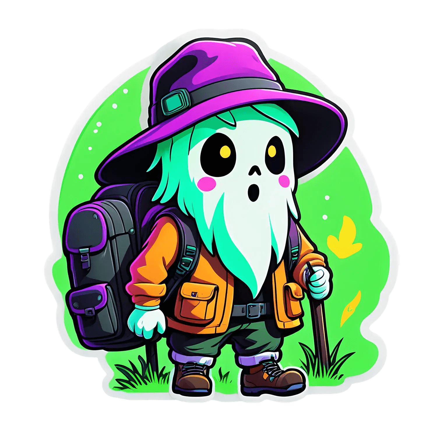 Adventure Ghost - Sticker – Heat Press Transfer