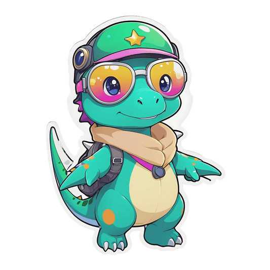 Adventure Time - Cute Dino Sticker - Heat Press Transfer
