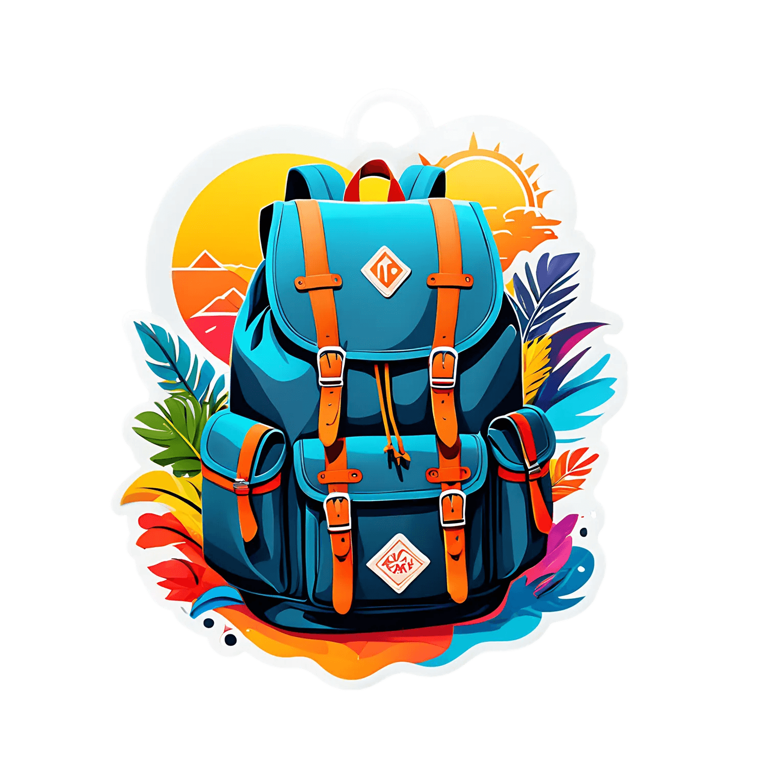Adventure Backpack - Sticker - Heat Press Transfer