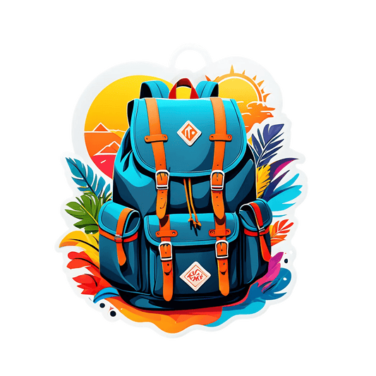 Adventure Backpack - Sticker - Heat Press Transfer